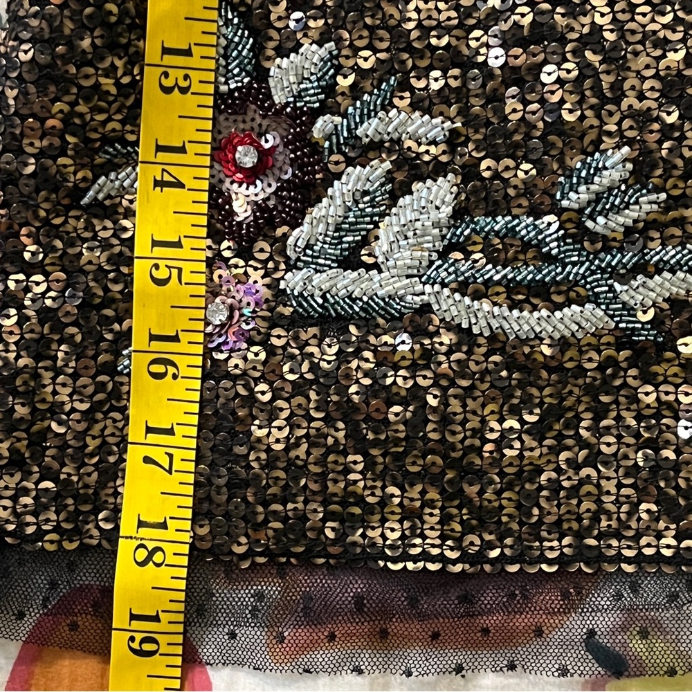 Free People / Life Of The Party Floral Sequined Top - Picture 12 of 13